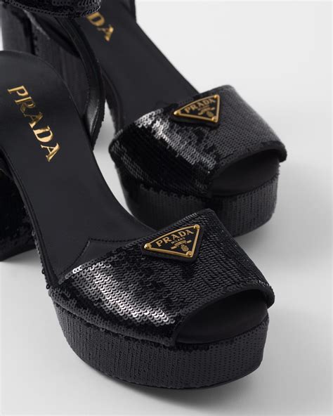 prada clear sandals|prada black platform sandals.